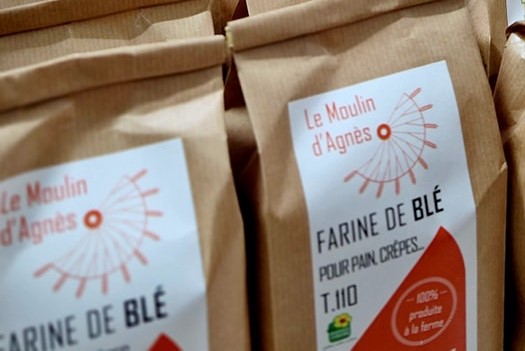 Illustration de l’expérience Du champ au moulin, farine et pâtes